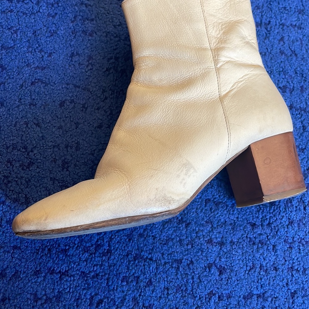 Isabel Marant soft beige leather ankle boot size:37 - Picture 6 of 11